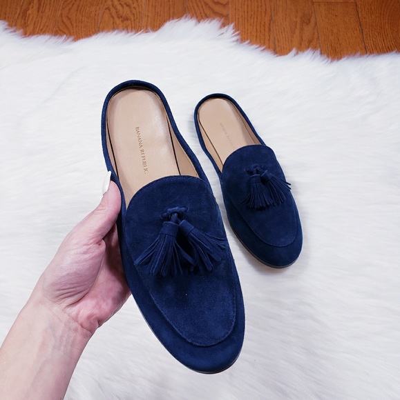Banana Republic Shoes - Banana republic suede tassel mules